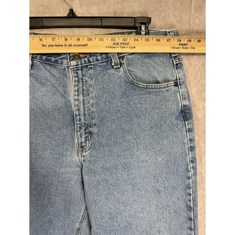 Carhartt Jeans Mens 38x32 Blue Denim Relaxed Fit Straight Medium Wash B17-STW
